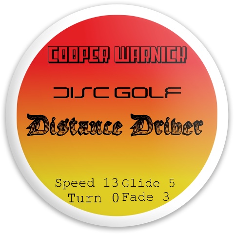 Design 490794 Disc Golf and Ultimate Discs