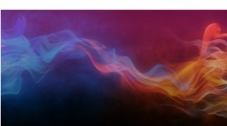 Red blue fire over pink/black backg