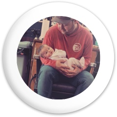 Baby girl and her dada